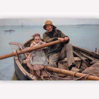 Vintage Art Print | Helping Hand