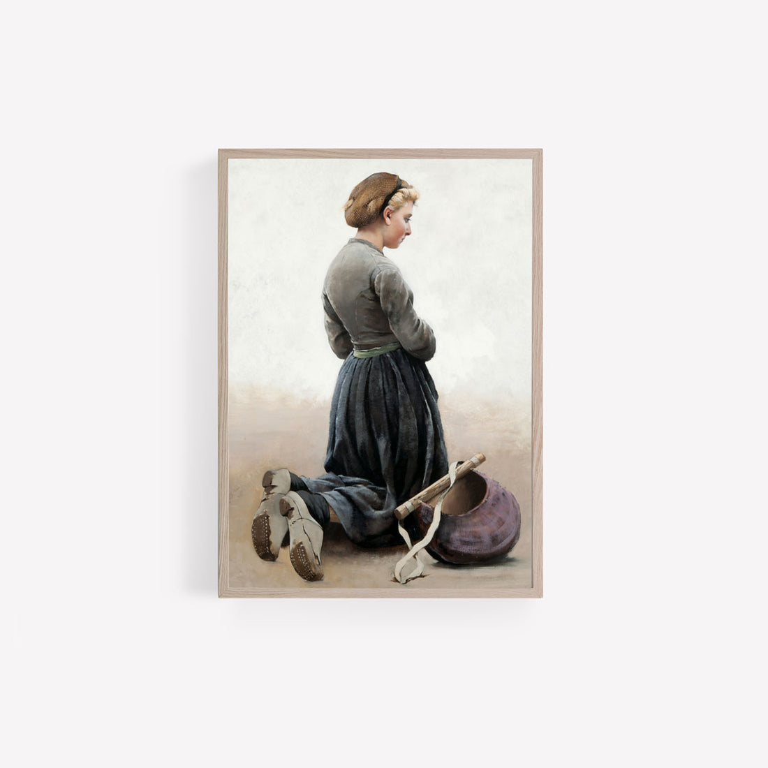 Vintage Art Print | On My Knees