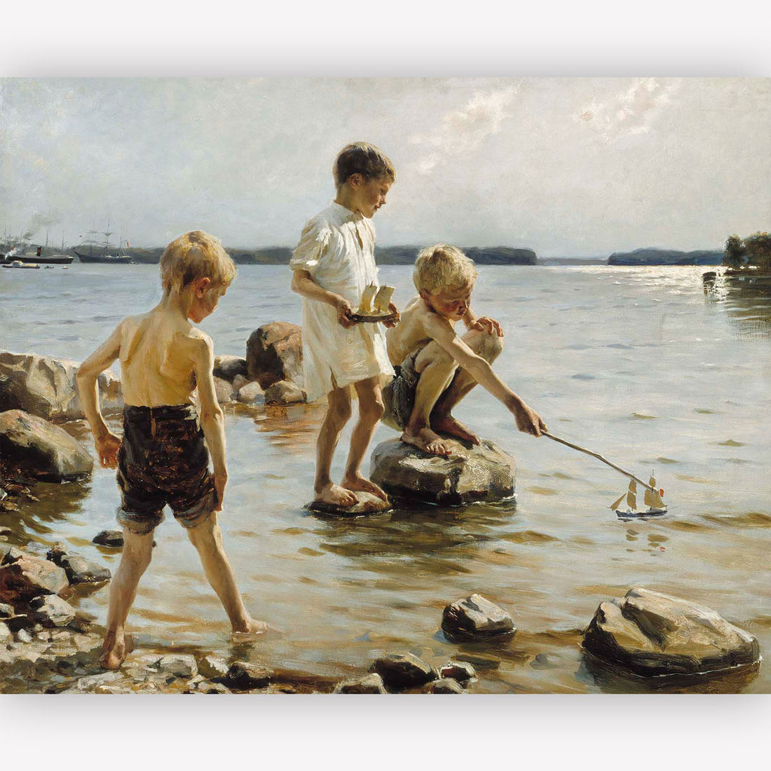 Vintage Art Print | Ships Ahoy