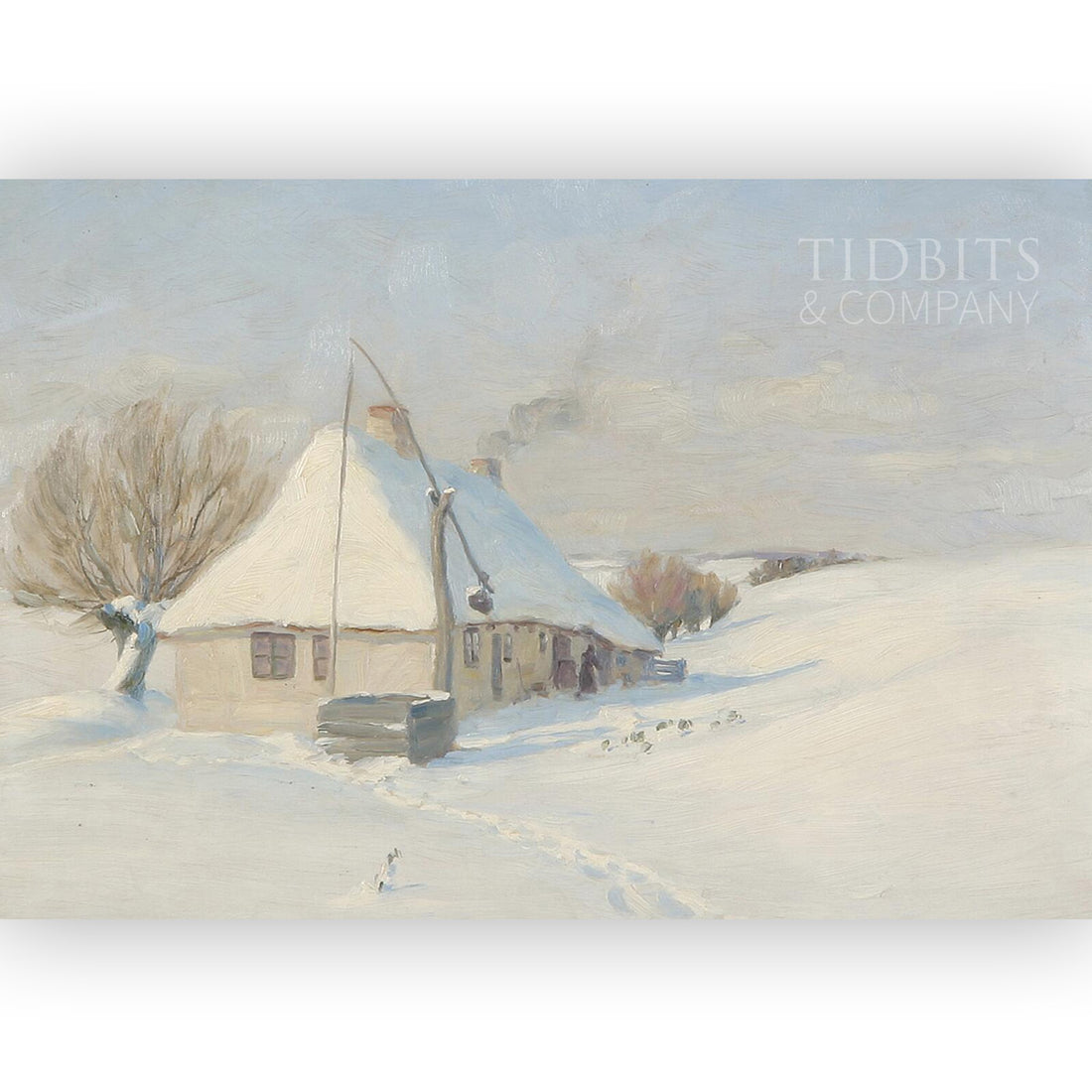Vintage Art Print | Brave the Cold