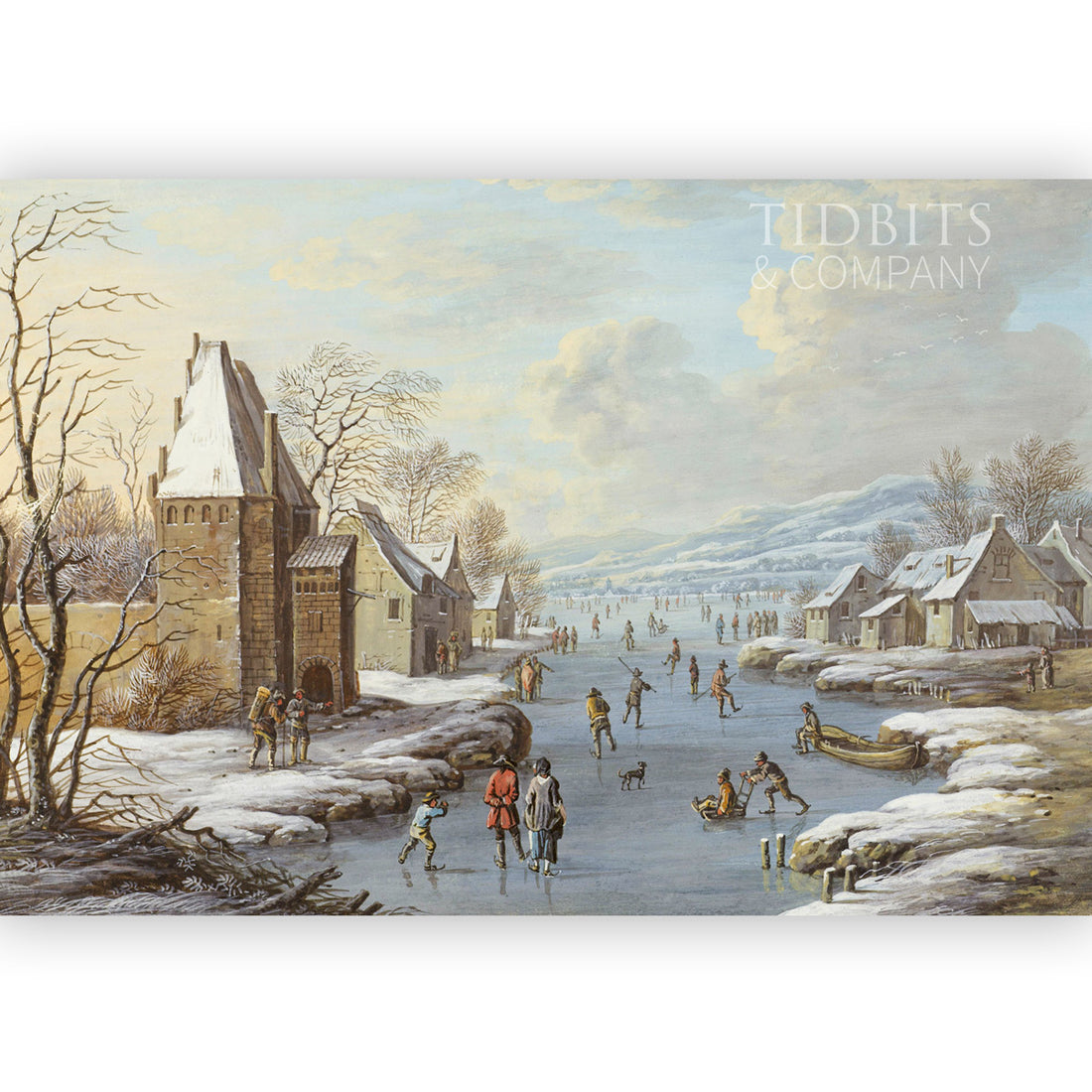 Vintage Art Print | Ice Village