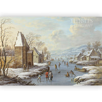 Vintage Art Print | Ice Village