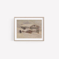Vintage Art Print | Snowed In