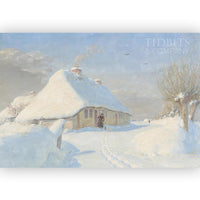 Vintage Art Print | Sweep the Snow