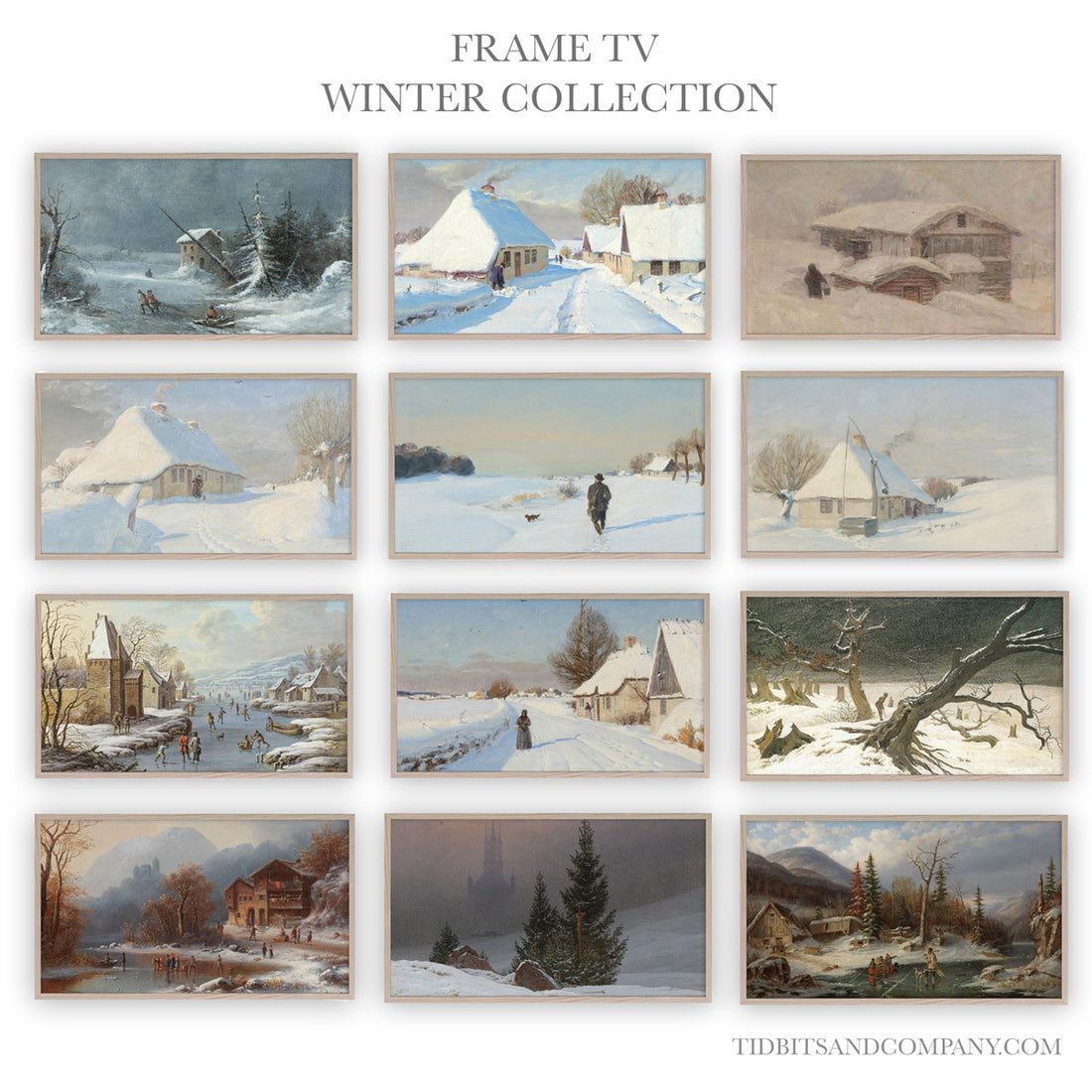 Frame TV Vintage Art | Winter Collection