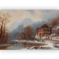 Vintage Art Print | Winter Pleasures