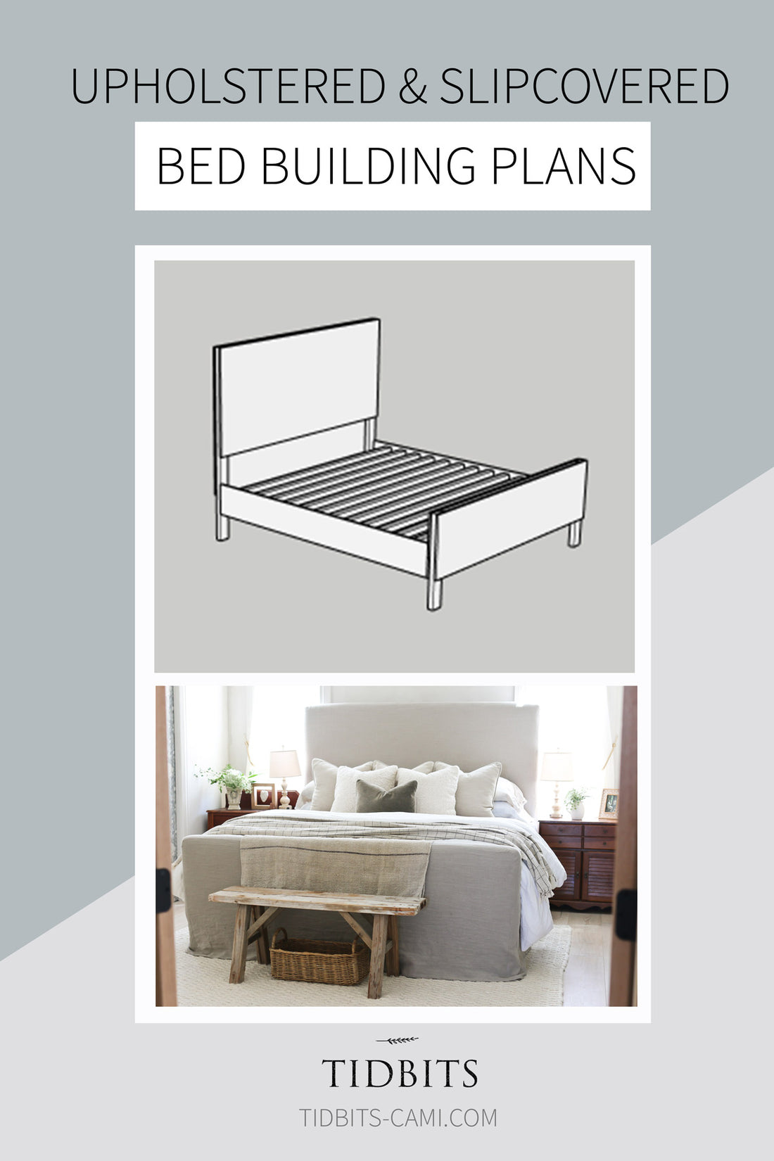Upholstered and Slipcovered Bed Plans