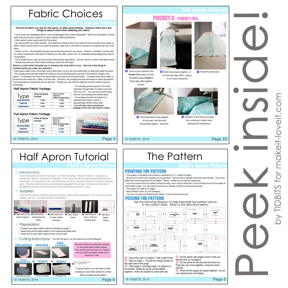 Child's Apron Pattern