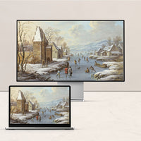 Vintage Art Desktop Wallpaper | Winter Collection