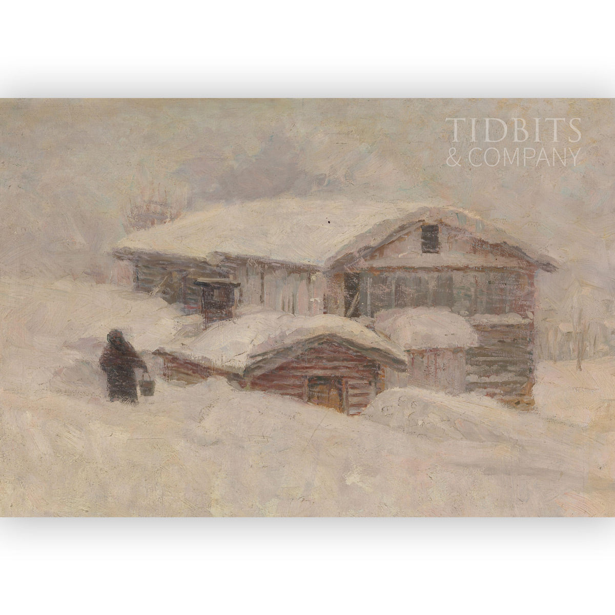 Vintage Art Print | Snowed In – TIDBITS & Company