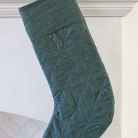 Linen Quilted Stocking