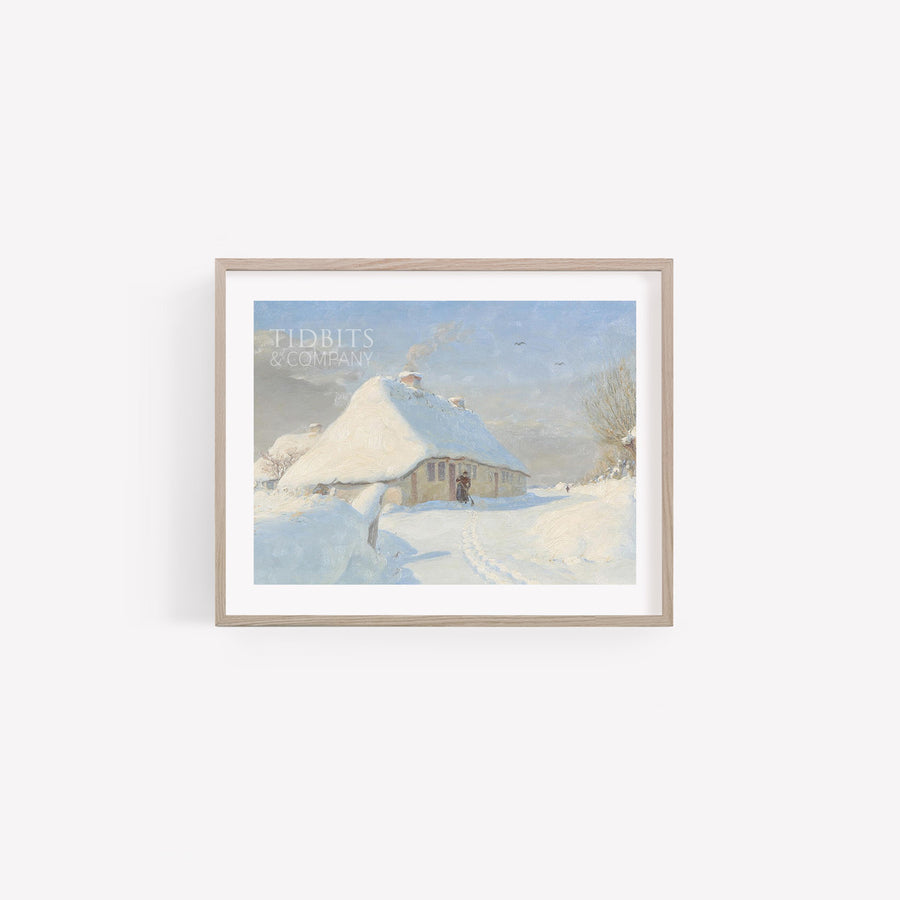 Vintage Art Print | Sweep the Snow