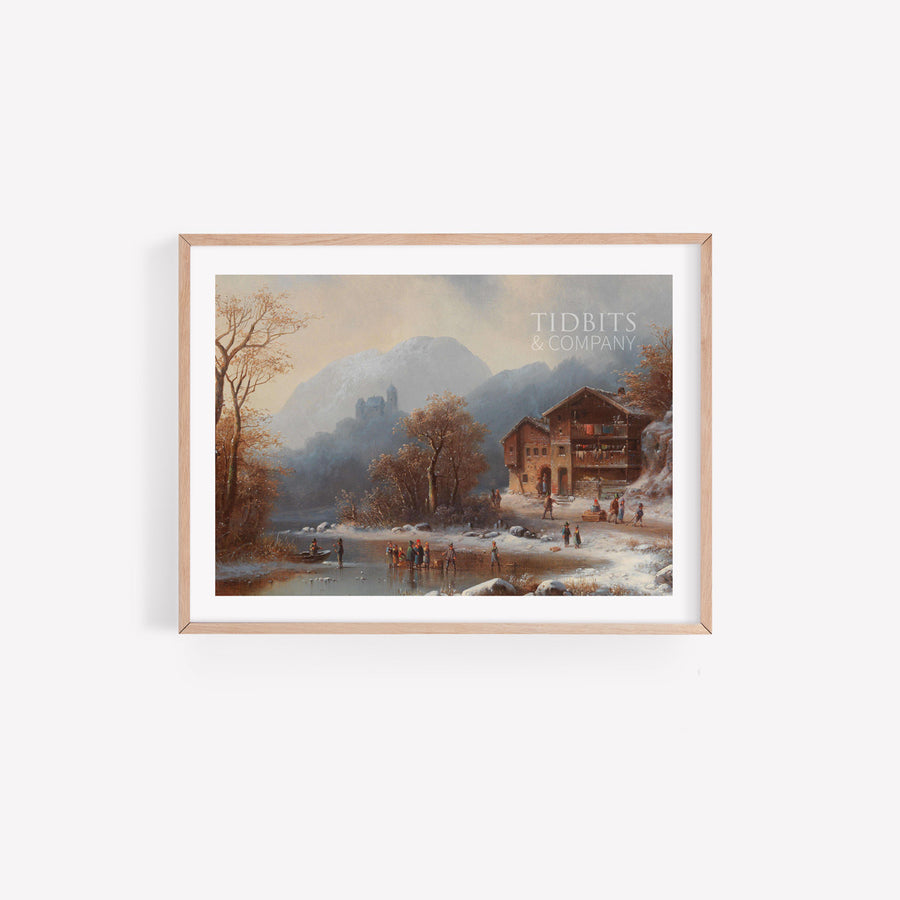 Vintage Art Print | Winter Pleasures