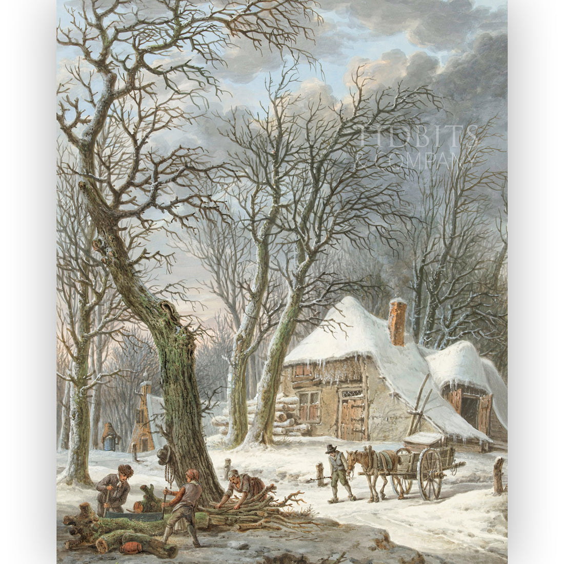 Vintage Art Print | Winter Work