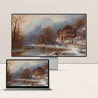 Vintage Art Desktop Wallpaper | Winter Collection